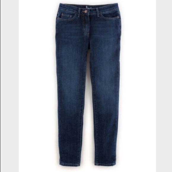 Boden Blue Denim Skinny Ankle Skimmer Mid-Rise Jeans, size 8L - Picture 15 of 15
